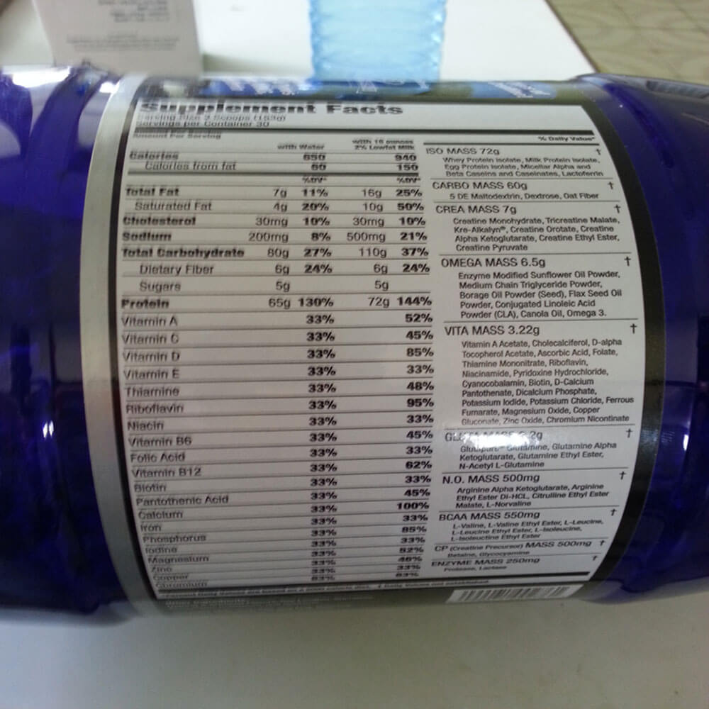 ULTIMATE NUTRITION ISO MASS XTREME GAINER (10.11lbs), - Supplement Factory