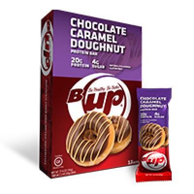 B-UP CHOCOLATE CARAMEL DONUT - LOW SUGAR HIGH PROTEIN - 12 BARS_1
