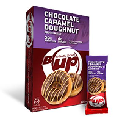 B-UP BEIGNES AU CHOCOLAT CARAMEL - FAIBLE EN SUCRE ÉLEVÉ EN PROTEINE - 12 BARS_1